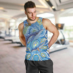 NAIDOC Week 2026 Men Tank Top Dreaming of Whales Aboriginal Dot Art