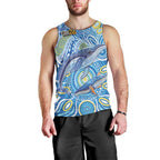 NAIDOC Week 2026 Men Tank Top Dreaming of Whales Aboriginal Dot Art