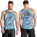 NAIDOC Week 2026 Men Tank Top Dreaming of Whales Aboriginal Dot Art
