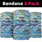 NAIDOC Week 2026 Neck Gaiter Dreaming of Whales Aboriginal Dot Art