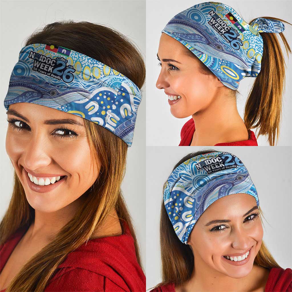 NAIDOC Week 2026 Neck Gaiter Dreaming of Whales Aboriginal Dot Art