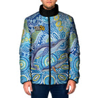 NAIDOC Week 2026 Padded Jacket Dreaming of Whales Aboriginal Dot Art