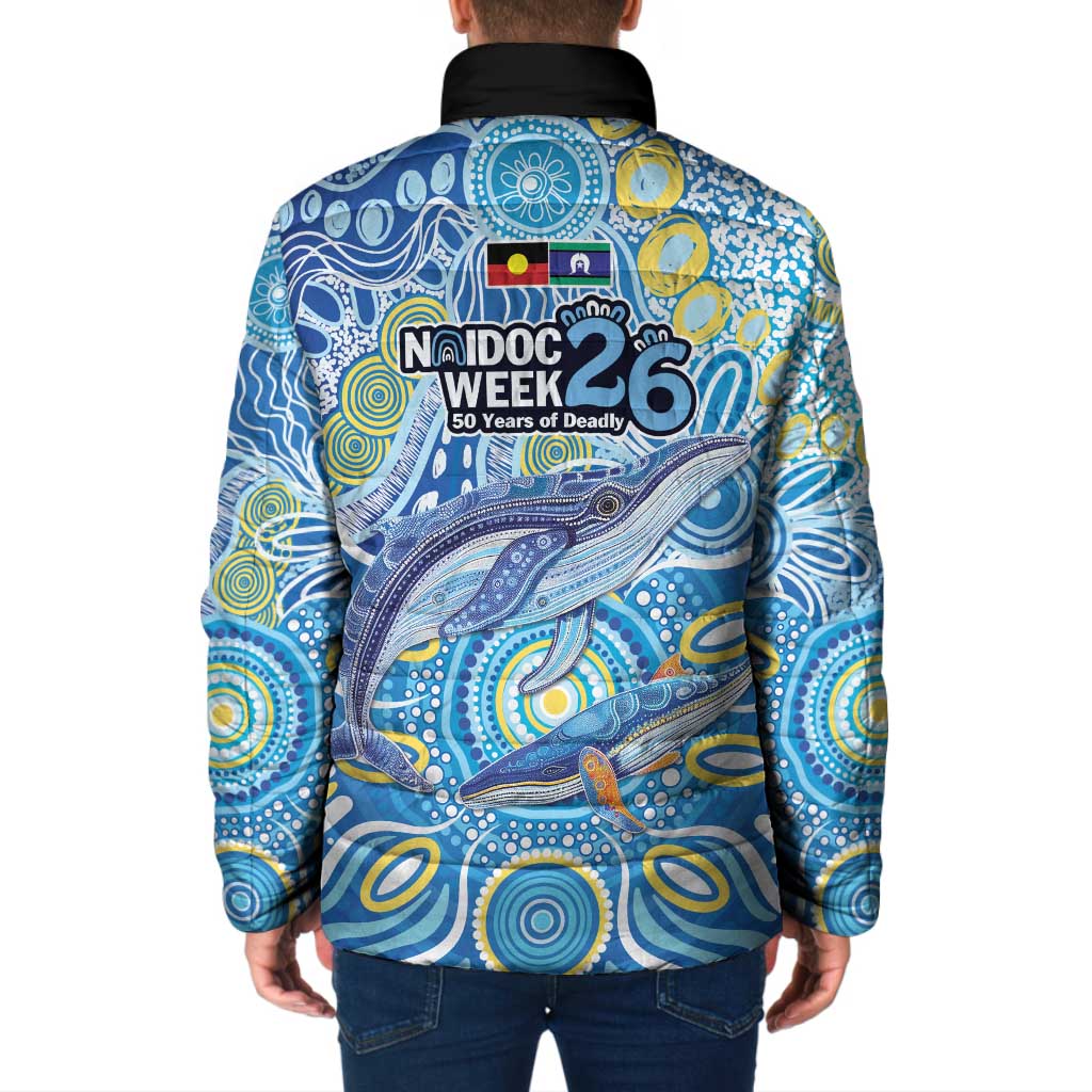 NAIDOC Week 2026 Padded Jacket Dreaming of Whales Aboriginal Dot Art