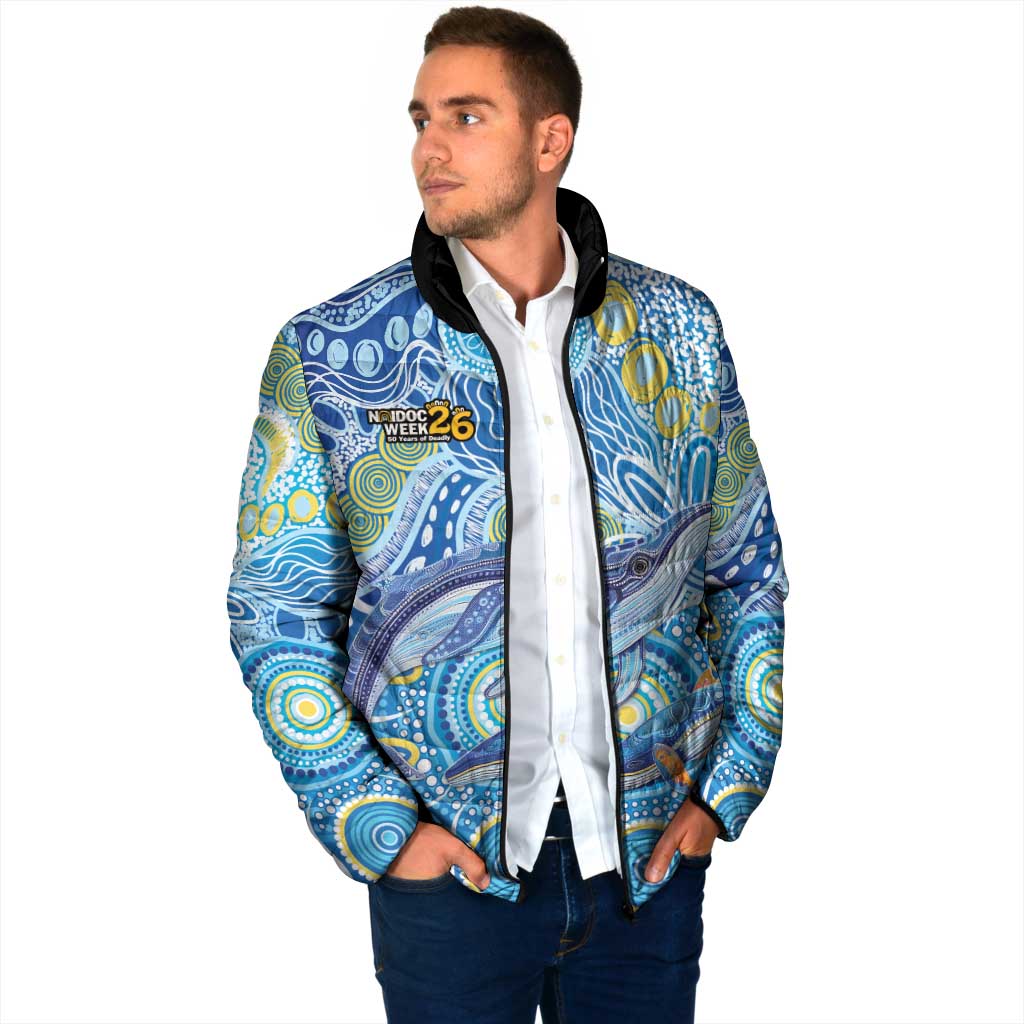 NAIDOC Week 2026 Padded Jacket Dreaming of Whales Aboriginal Dot Art