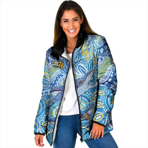 NAIDOC Week 2026 Padded Jacket Dreaming of Whales Aboriginal Dot Art