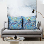 NAIDOC Week 2026 Pillow Cover Dreaming of Whales Aboriginal Dot Art