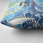 NAIDOC Week 2026 Pillow Cover Dreaming of Whales Aboriginal Dot Art