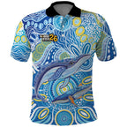 NAIDOC Week 2026 Polo Shirt Dreaming of Whales Aboriginal Dot Art