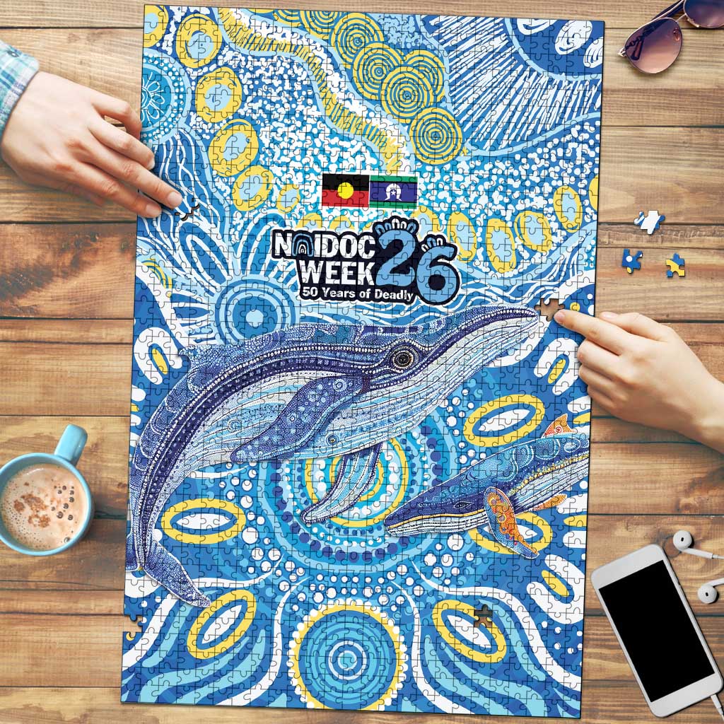 NAIDOC Week 2026 Puzzle Dreaming of Whales Aboriginal Dot Art