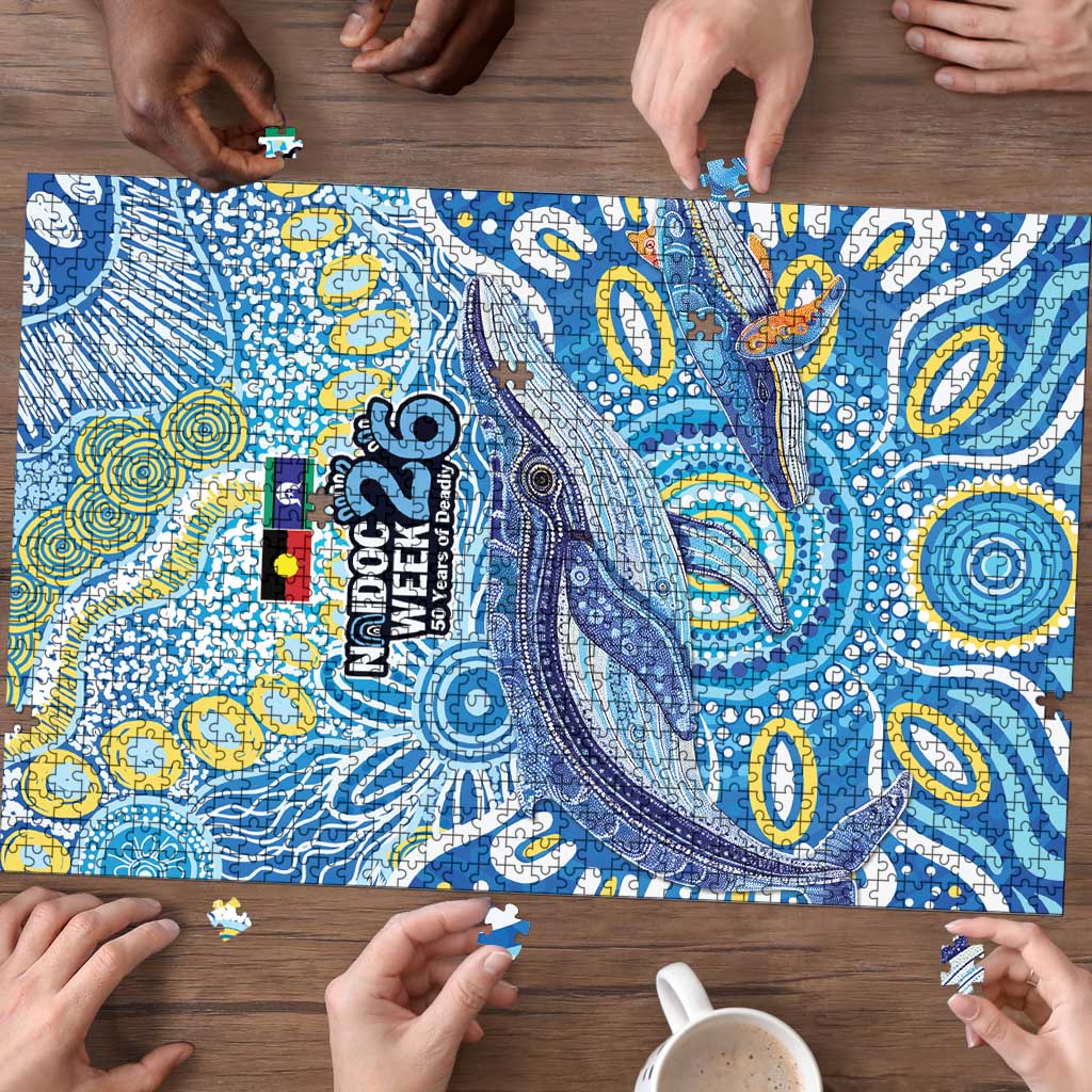 NAIDOC Week 2026 Puzzle Dreaming of Whales Aboriginal Dot Art