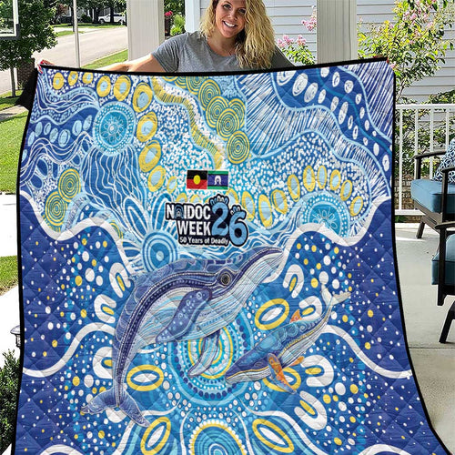 NAIDOC Week 2026 Quilt Dreaming of Whales Aboriginal Dot Art