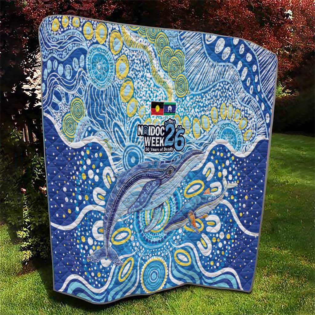 NAIDOC Week 2026 Quilt Dreaming of Whales Aboriginal Dot Art
