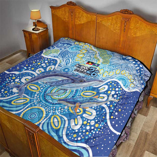 NAIDOC Week 2026 Quilt Dreaming of Whales Aboriginal Dot Art