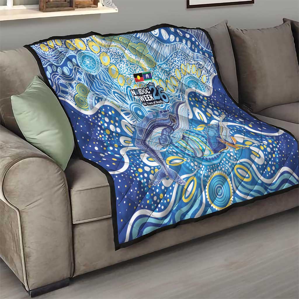 NAIDOC Week 2026 Quilt Dreaming of Whales Aboriginal Dot Art