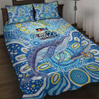 NAIDOC Week 2026 Quilt Bed Set Dreaming of Whales Aboriginal Dot Art