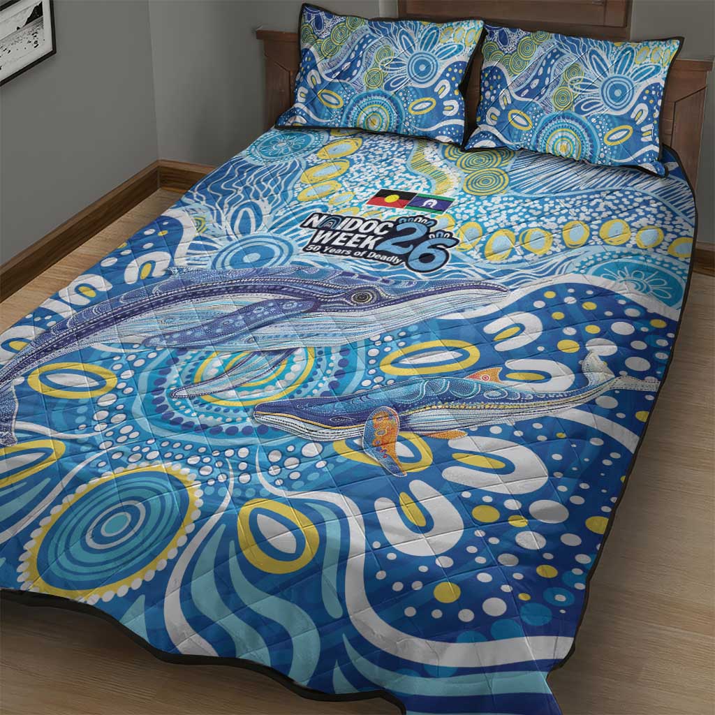 NAIDOC Week 2026 Quilt Bed Set Dreaming of Whales Aboriginal Dot Art