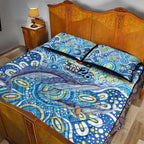 NAIDOC Week 2026 Quilt Bed Set Dreaming of Whales Aboriginal Dot Art