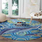 NAIDOC Week 2026 Round Carpet Dreaming of Whales Aboriginal Dot Art