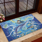 NAIDOC Week 2026 Rubber Doormat Dreaming of Whales Aboriginal Dot Art