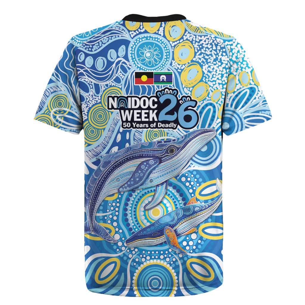 NAIDOC Week 2026 Rugby Jersey Dreaming of Whales Aboriginal Dot Art