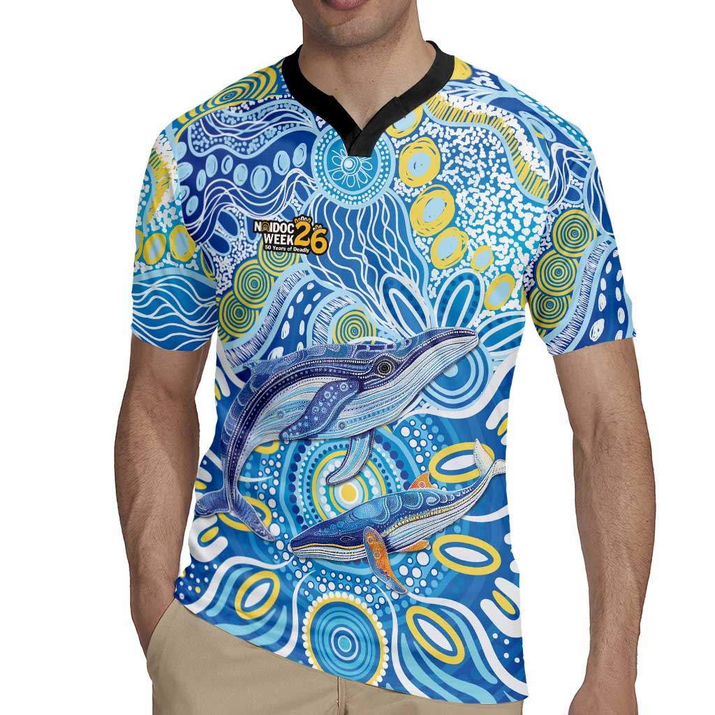 NAIDOC Week 2026 Rugby Jersey Dreaming of Whales Aboriginal Dot Art