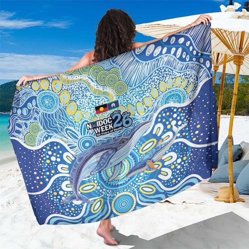 NAIDOC Week 2026 Sarong Dreaming of Whales Aboriginal Dot Art