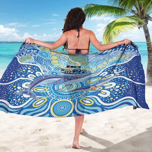 NAIDOC Week 2026 Sarong Dreaming of Whales Aboriginal Dot Art