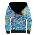 NAIDOC Week 2026 Sherpa Hoodie Dreaming of Whales Aboriginal Dot Art