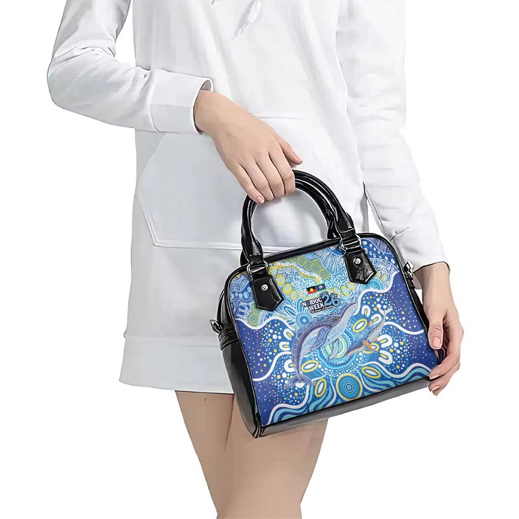 NAIDOC Week 2026 Shoulder Handbag Dreaming of Whales Aboriginal Dot Art