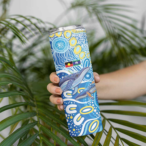 NAIDOC Week 2026 Skinny Tumbler Dreaming of Whales Aboriginal Dot Art