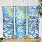NAIDOC Week 2026 Skinny Tumbler Dreaming of Whales Aboriginal Dot Art