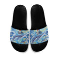 NAIDOC Week 2026 Slide Sandals Dreaming of Whales Aboriginal Dot Art