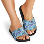 NAIDOC Week 2026 Slide Sandals Dreaming of Whales Aboriginal Dot Art