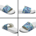 NAIDOC Week 2026 Slide Sandals Dreaming of Whales Aboriginal Dot Art