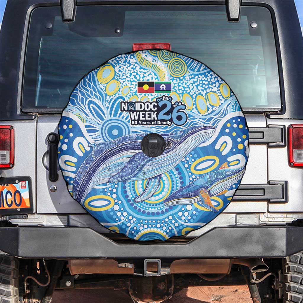 NAIDOC Week 2026 Spare Tire Cover Dreaming of Whales Aboriginal Dot Art