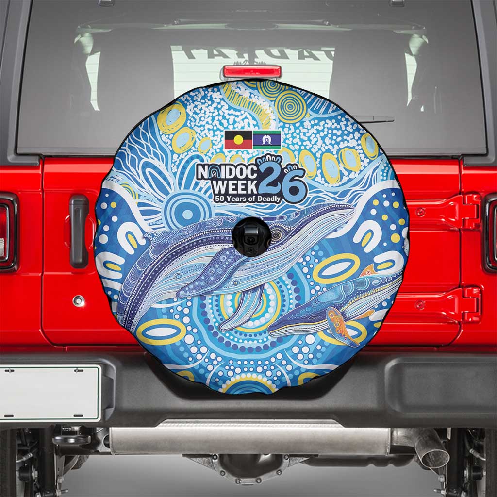 NAIDOC Week 2026 Spare Tire Cover Dreaming of Whales Aboriginal Dot Art
