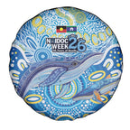 NAIDOC Week 2026 Spare Tire Cover Dreaming of Whales Aboriginal Dot Art