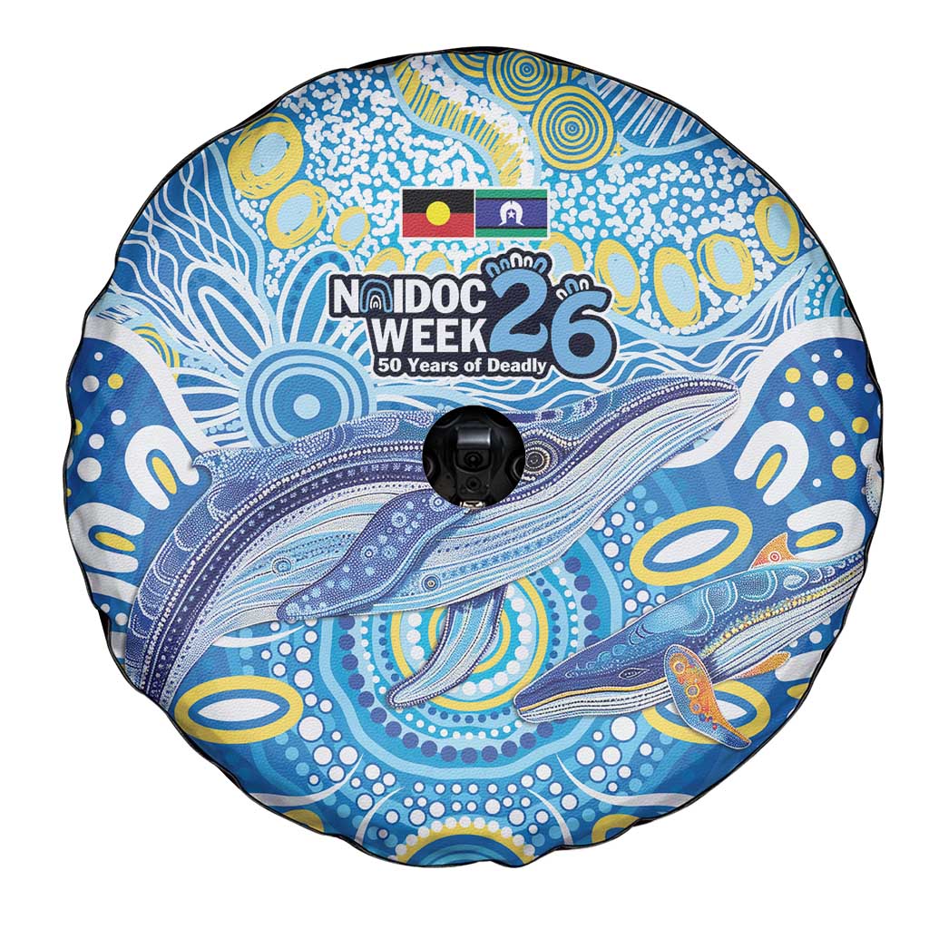 NAIDOC Week 2026 Spare Tire Cover Dreaming of Whales Aboriginal Dot Art