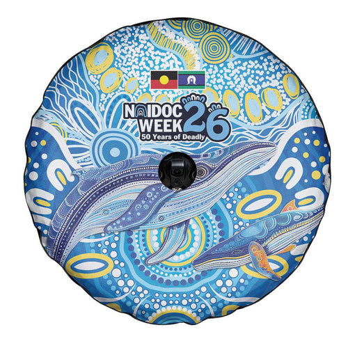 NAIDOC Week 2026 Spare Tire Cover Dreaming of Whales Aboriginal Dot Art