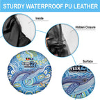 NAIDOC Week 2026 Spare Tire Cover Dreaming of Whales Aboriginal Dot Art