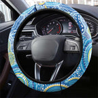 NAIDOC Week 2026 Steering Wheel Cover Dreaming of Whales Aboriginal Dot Art