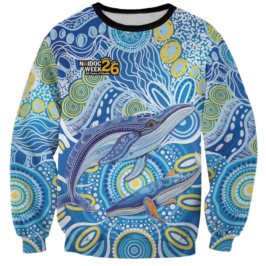 NAIDOC Week 2026 Sweatshirt Dreaming of Whales Aboriginal Dot Art