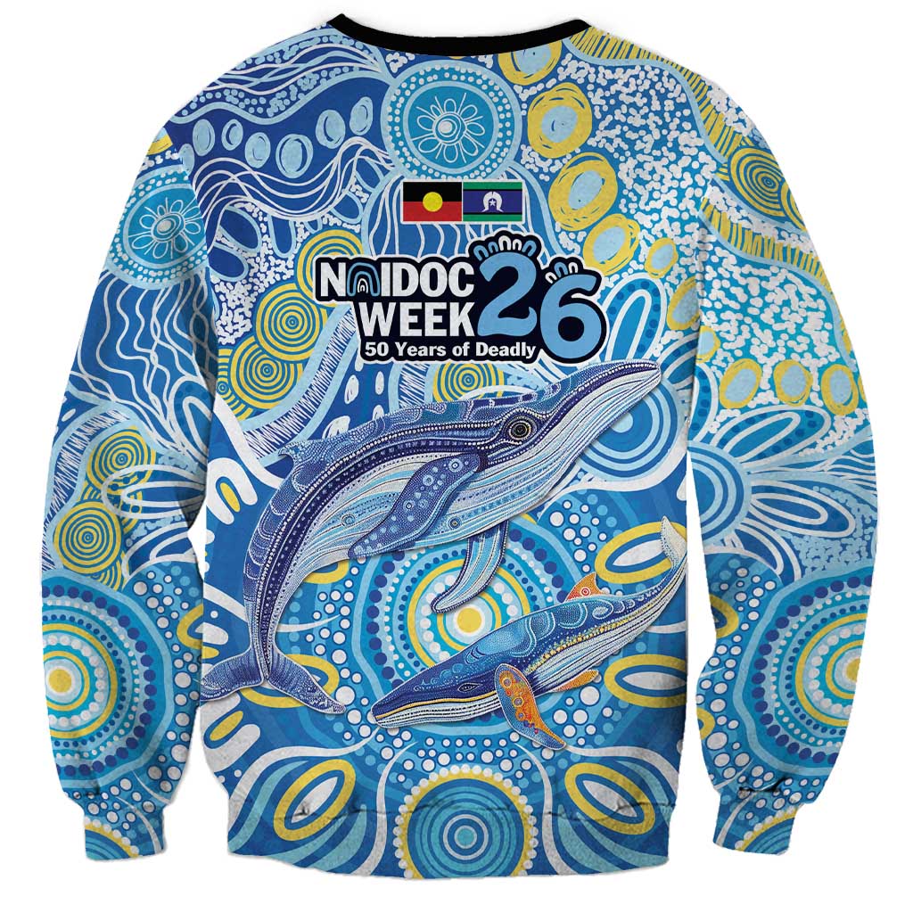 NAIDOC Week 2026 Sweatshirt Dreaming of Whales Aboriginal Dot Art