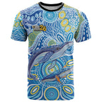 NAIDOC Week 2026 T Shirt Dreaming of Whales Aboriginal Dot Art