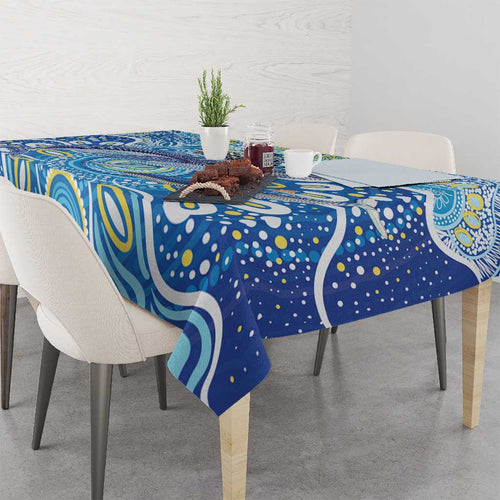 NAIDOC Week 2026 Tablecloth Dreaming of Whales Aboriginal Dot Art