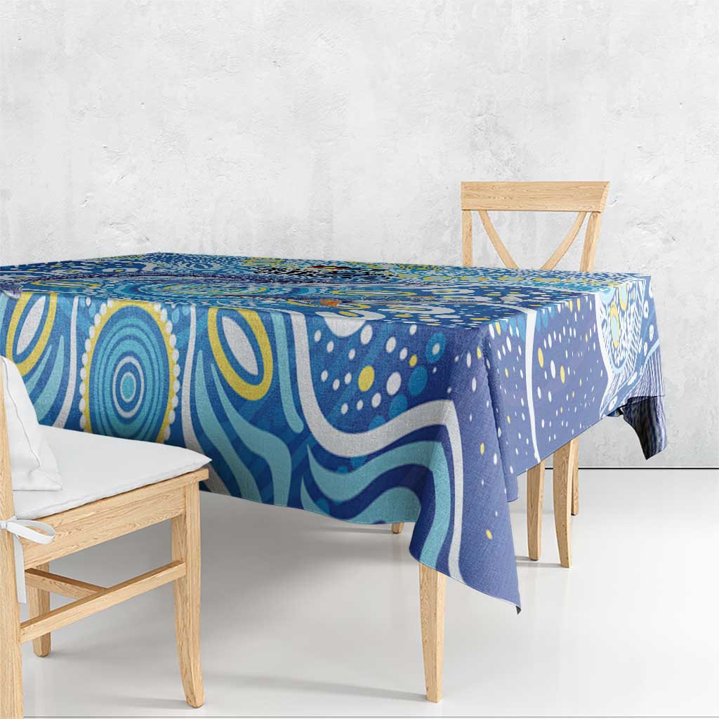 NAIDOC Week 2026 Tablecloth Dreaming of Whales Aboriginal Dot Art
