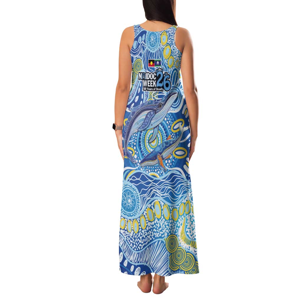 NAIDOC Week 2026 Tank Maxi Dress Dreaming of Whales Aboriginal Dot Art
