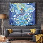 NAIDOC Week 2026 Tapestry Dreaming of Whales Aboriginal Dot Art
