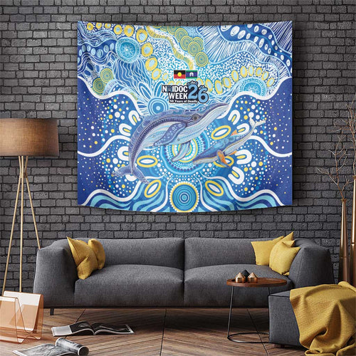 NAIDOC Week 2026 Tapestry Dreaming of Whales Aboriginal Dot Art