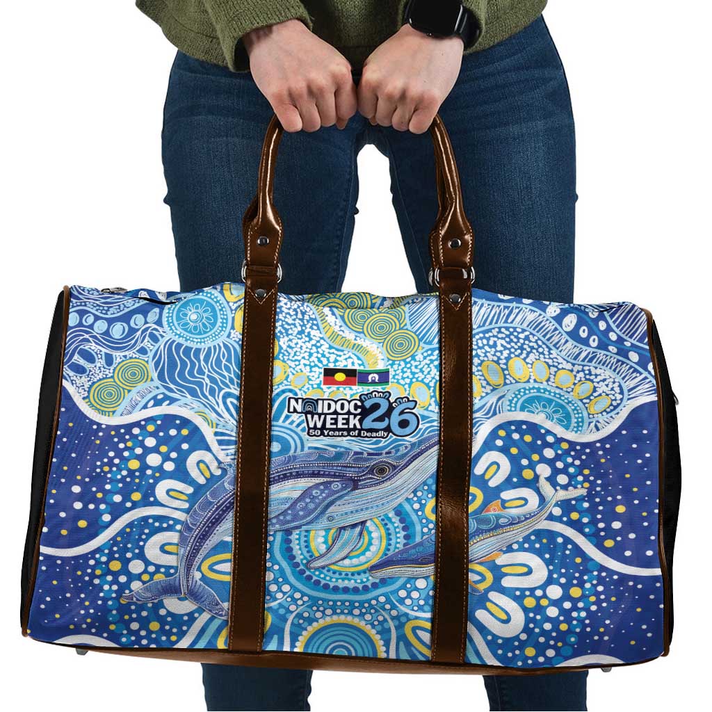 NAIDOC Week 2026 Travel Bag Dreaming of Whales Aboriginal Dot Art